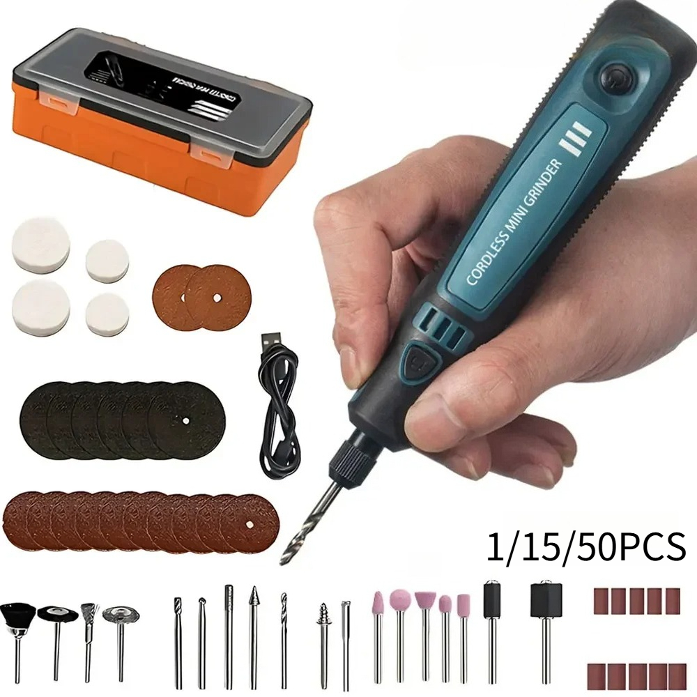 Home Improvement Tim - Set Alat Ukir Portabel Elektrik Tanpa